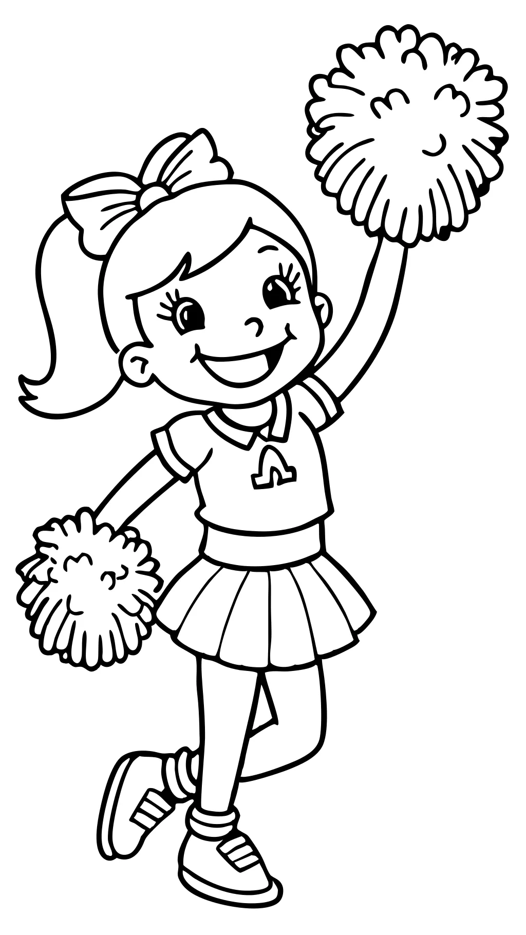 cheerleader coloring pages